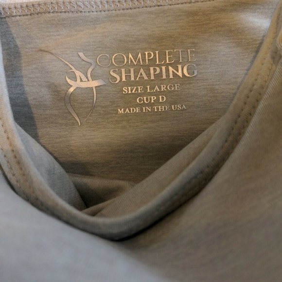 Mastectomy Camisole with Integrated Prosthetics, Large w D Cup, New, Oat, NWT - Picture 6 of 7